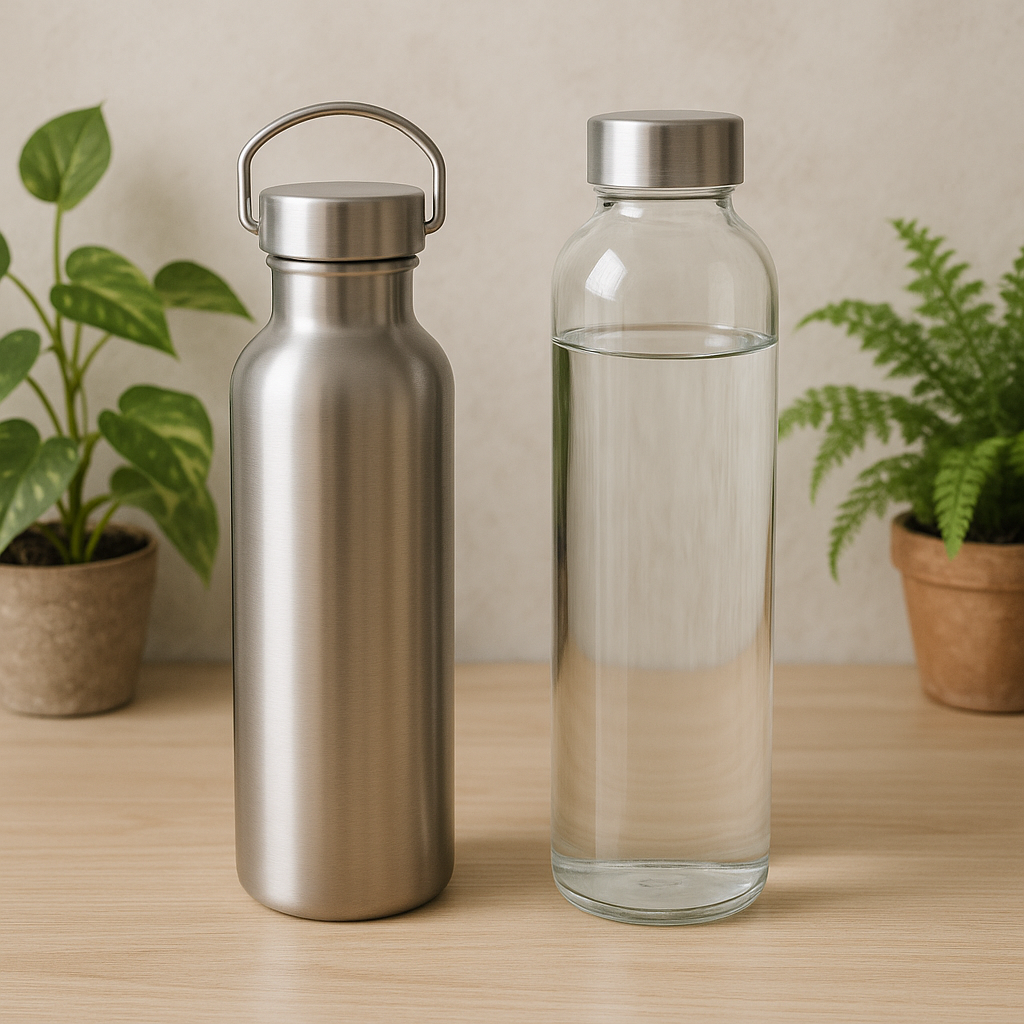 gourde inox ou verre gourde inox ou verre