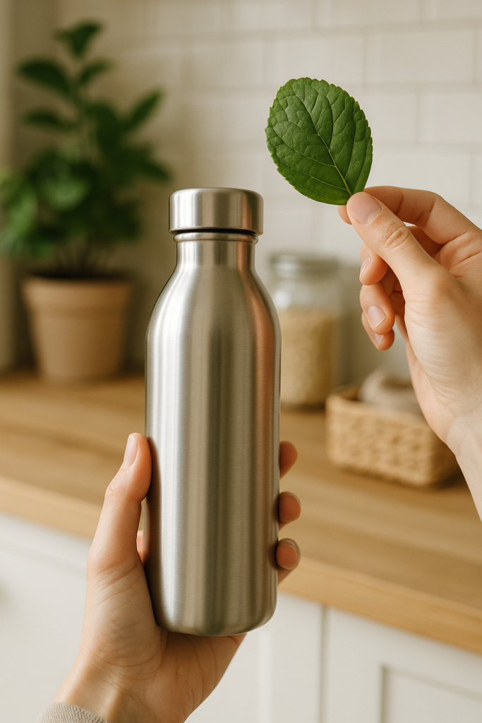 pourquoi une gourde inox donne parfois un goût métallique ? gourde inox goût métallique