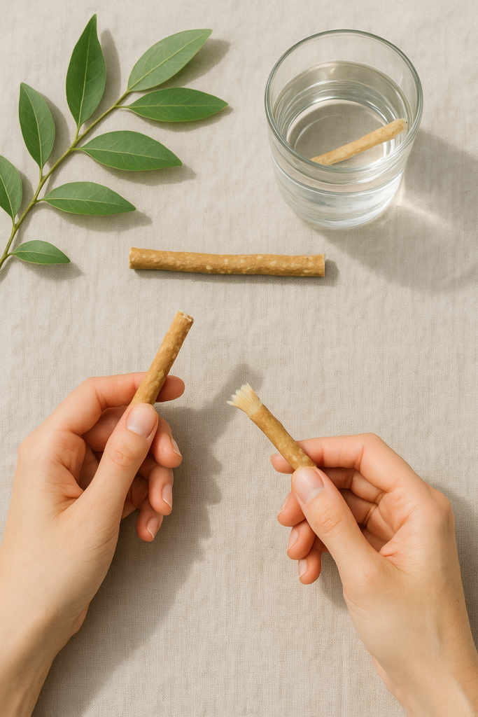 comment utiliser un baton de siwak